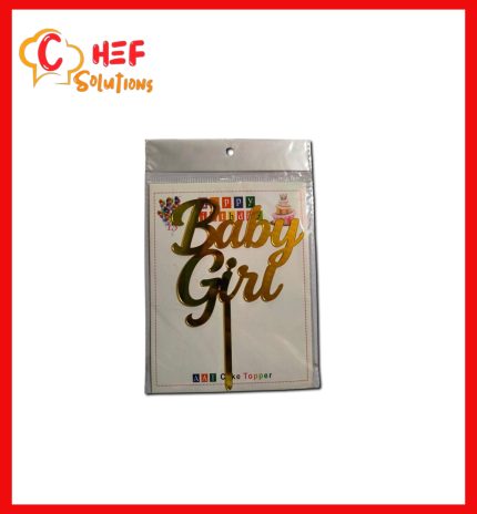 Acrylic Cake Topper-Baby Girl (pack of 1)