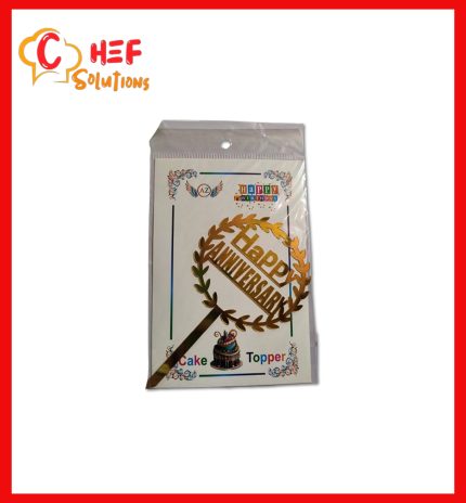 Acrylic Cake Topper-Happy Anniversary (pack of 1)