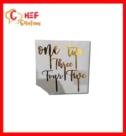 Numerical Alphabet Cake Toppers