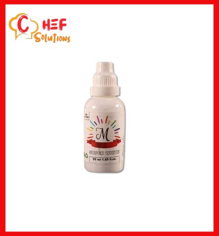 Liquid food gel colours 55ml-Super White
