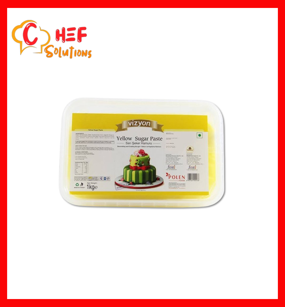 vizyon yellow sugar paste